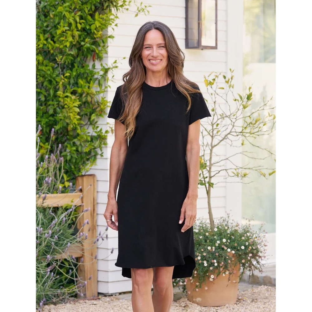 Frank & Eileen Harper dress size XL black T-shirt dress minimalist